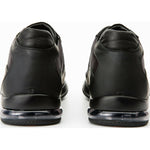 Vinci Leather The Zona Black Leather Sneaker (15123)