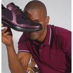 Vinci Leather The Zona Burgundy Leather Sneaker (15123)