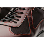 Vinci Leather The Zona Burgundy Leather Sneaker (15123)