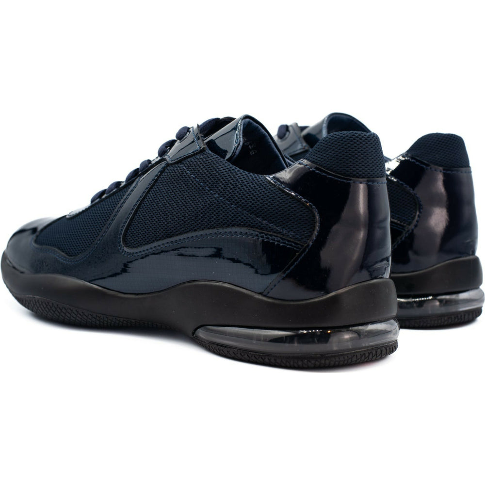 Vinci Leather The Zona Navy Leather Sneaker (15123)