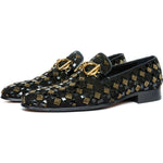 Vinci Leather The Vicino Shoe Navy Bit Dress Loafer (11621-1)