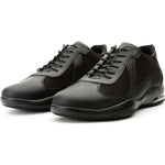Vinci Leather The Zona Black Leather Sneaker (15123)