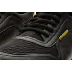 Vinci Leather The Sonoma Black / Yellow Leather Sneaker (15058)