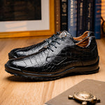 Marco Di Milano Vulcan Alligator Sneakers Black