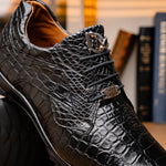 Marco Di Milano Vulcan Alligator Sneakers Black