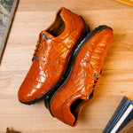 Marco Di Milano Vulcan Alligator Sneakers Honey