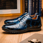 Marco Di Milano Vulcan Alligator Sneakers Rustic Navy