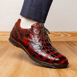 Marco Di Milano Vulcan Alligator Sneakers Rustic Cognac