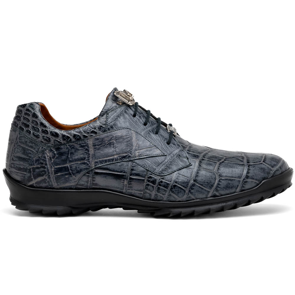 Marco Di Milano Vulcan Alligator Sneakers Rustic Grey