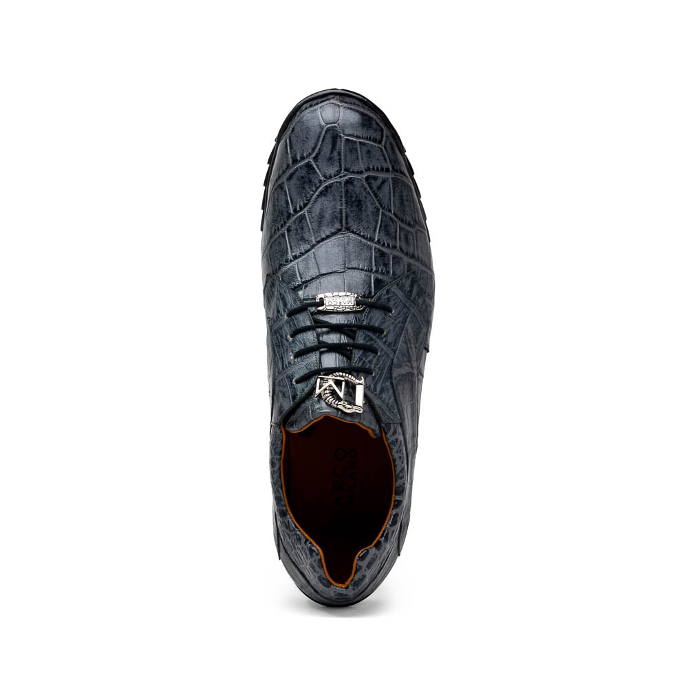 Marco Di Milano Vulcan Alligator Sneakers Rustic Grey