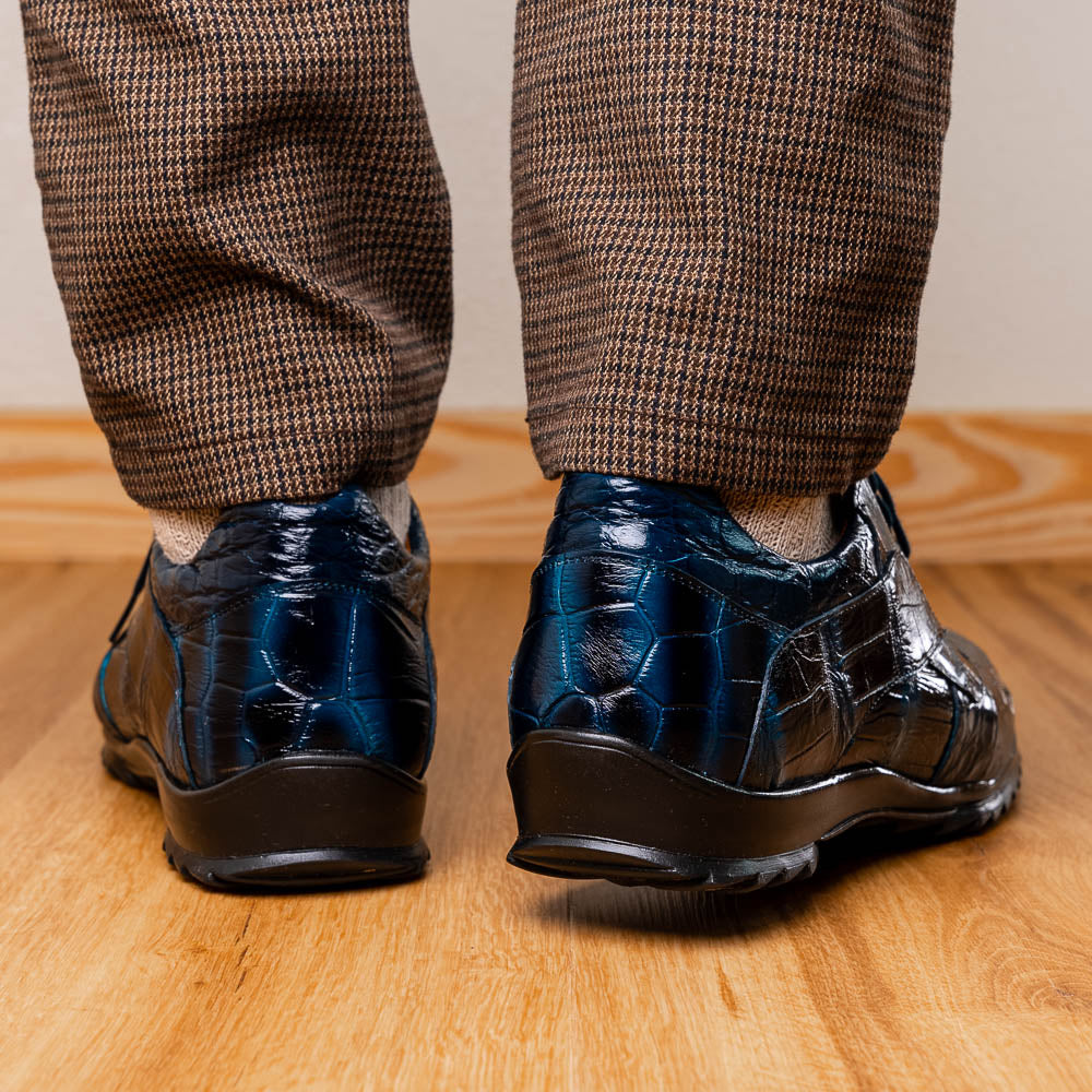 Marco Di Milano Vulcan Alligator Sneakers Rustic Navy