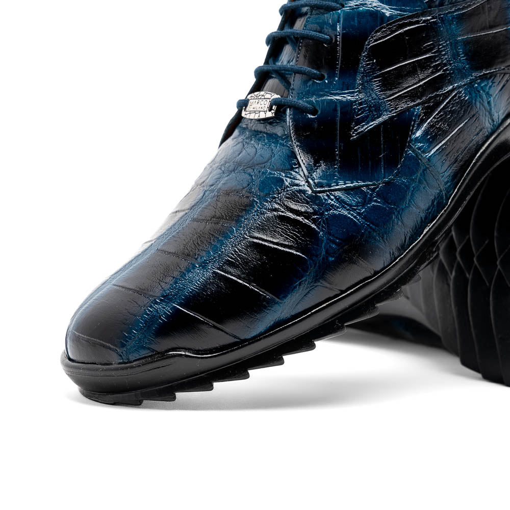 Marco Di Milano Vulcan Alligator Sneakers Rustic Navy