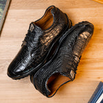 Marco Di Milano Vulcan Alligator Sneakers Black