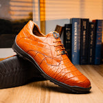 Marco Di Milano Vulcan Alligator Sneakers Honey
