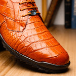 Marco Di Milano Vulcan Alligator Sneakers Honey