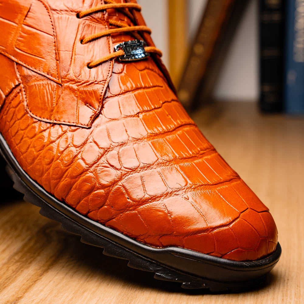 Marco Di Milano Vulcan Alligator Sneakers Honey