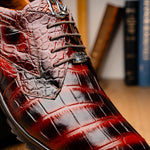 Marco Di Milano Vulcan Alligator Sneakers Rustic Cognac