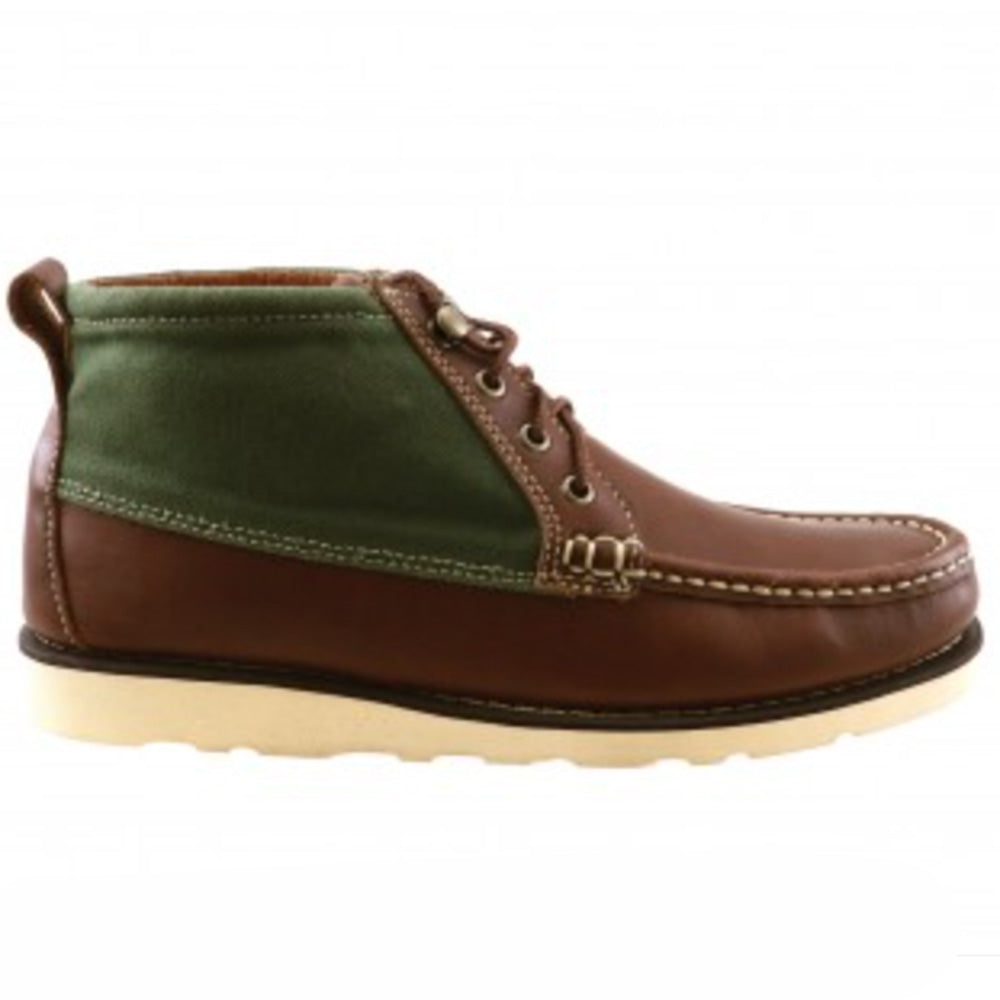 TB Phelps Woodson Leather Chukka Boot Walnut / Forest Green