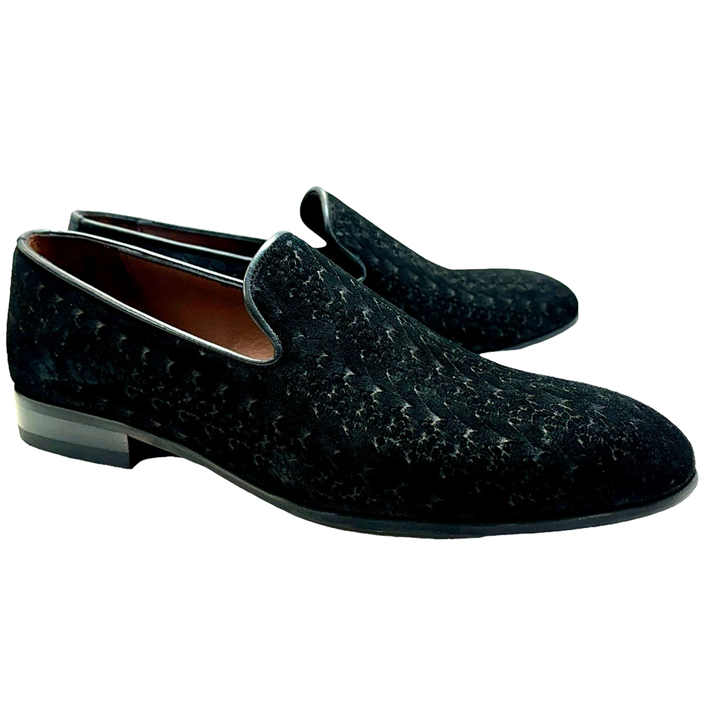 Corrente P00054 Warren Suede Loafer Black