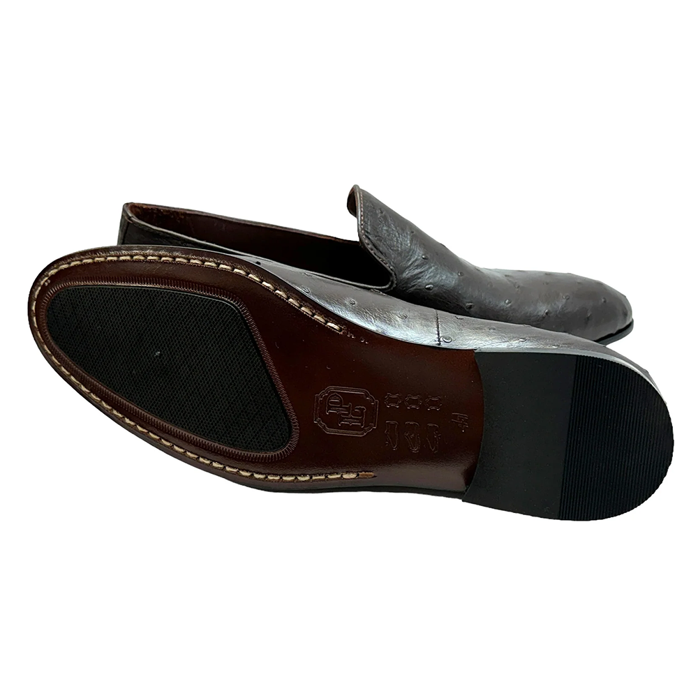 Corrente P00058 Warren Ostrich Loafer Brown