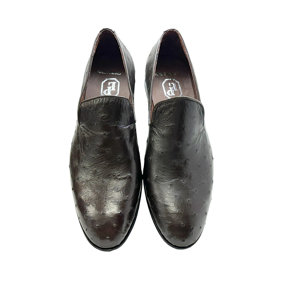 Corrente P00058 Warren Ostrich Loafer Brown