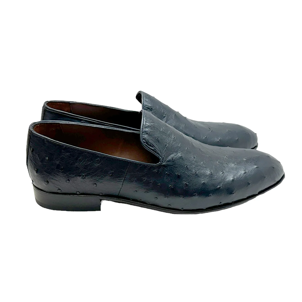 Corrente Warren Ostrich Loafer Navy