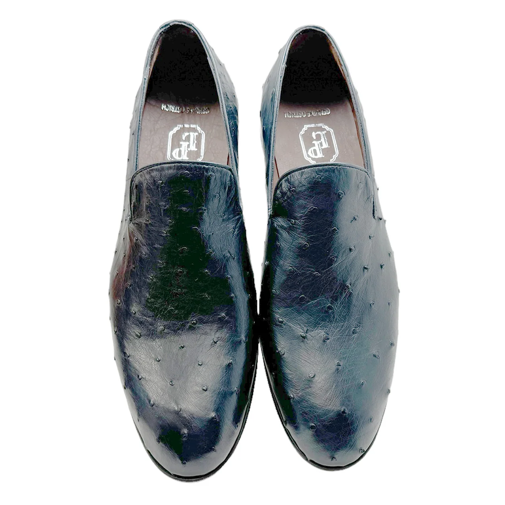 Corrente P00059 Warren Ostrich Loafer Navy