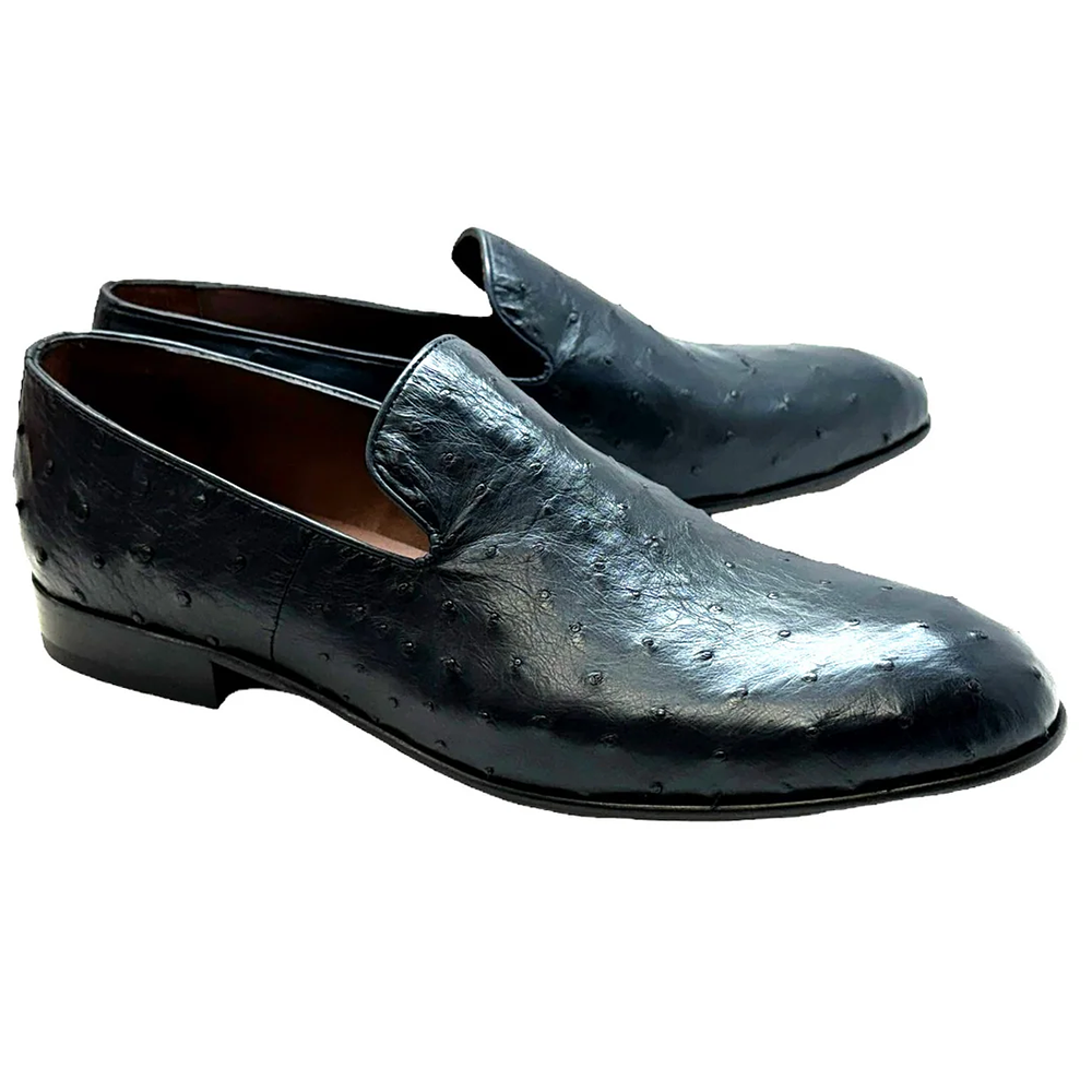 Corrente Warren Ostrich Loafer Navy