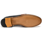 Alan Payne Wellesley II Deerskin Penny Loafers Black / Brown