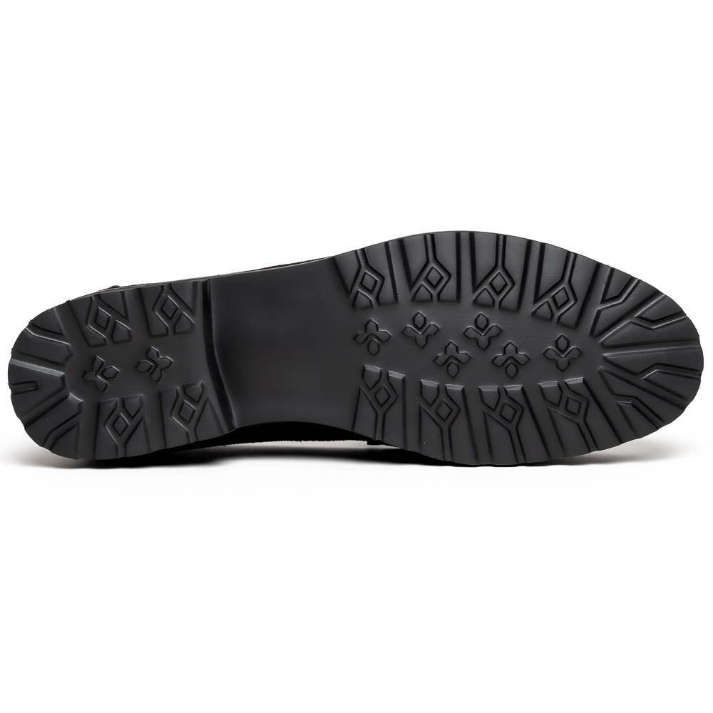 Alan Payne Wharton Suede Bit Loafers Black