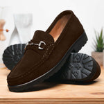 Alan Payne Wharton Suede Bit Loafers Brown