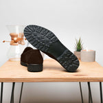 Alan Payne Wharton Suede Bit Loafers Brown