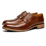 Alan Payne Wimbley Deerskin Split Toe Shoes Cognac