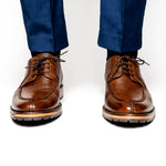 Alan Payne Wimbley Deerskin Lace Ups Antique Honey