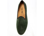 womens_green_velvet_shoes