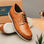 Neil M Wynne Lace Up Shoes Light Brown / Rubber Sole