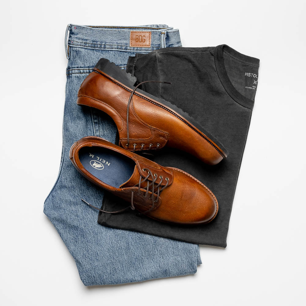 Neil M Wynne Lace Up Shoes Worn Saddle