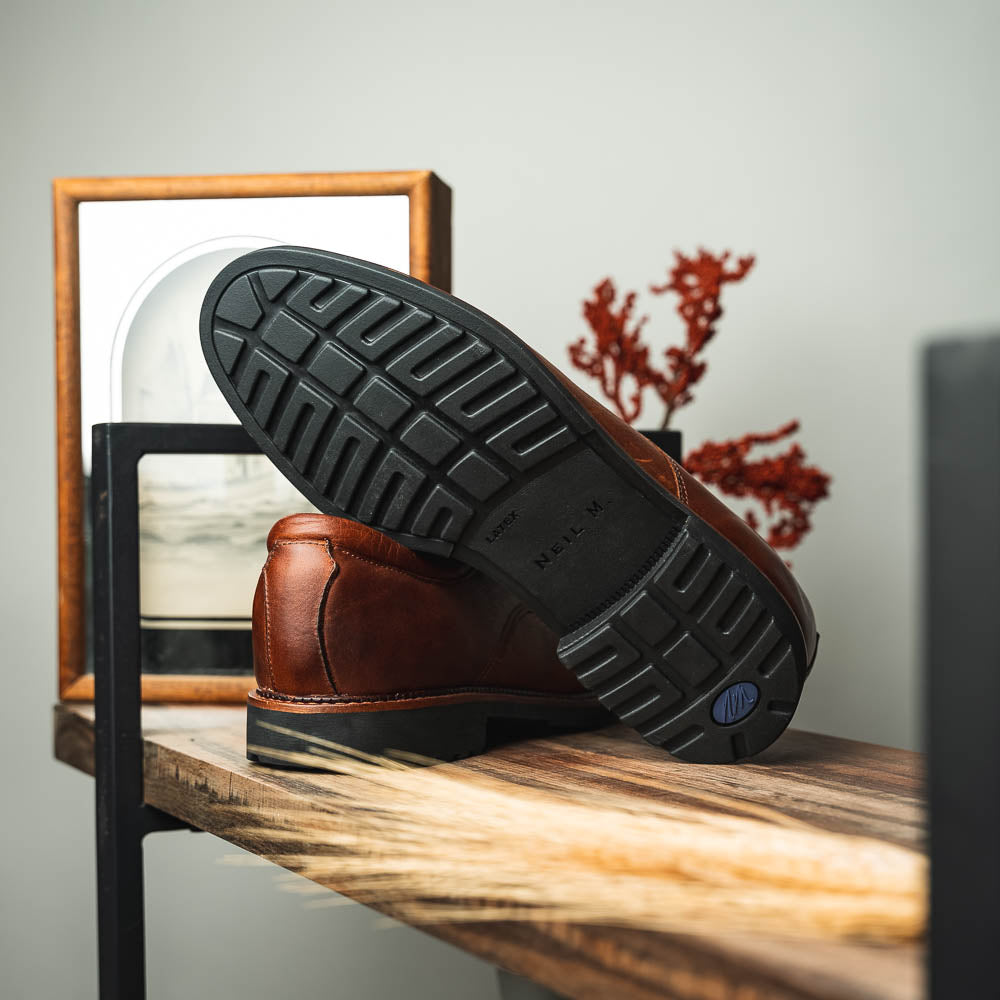 Neil M Wynne Lace Up Shoes Worn Saddle