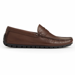 Bruno Magli Xane Casual Leather Slip-on Driving Moccasin Brown