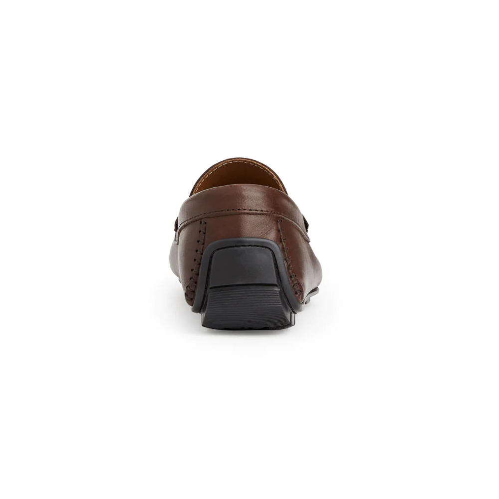 Bruno Magli Xane Casual Leather Slip-on Driving Moccasin Brown