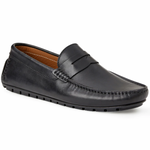 Bruno Magli Xane Casual Leather Slip-on Driving Moccasin Black