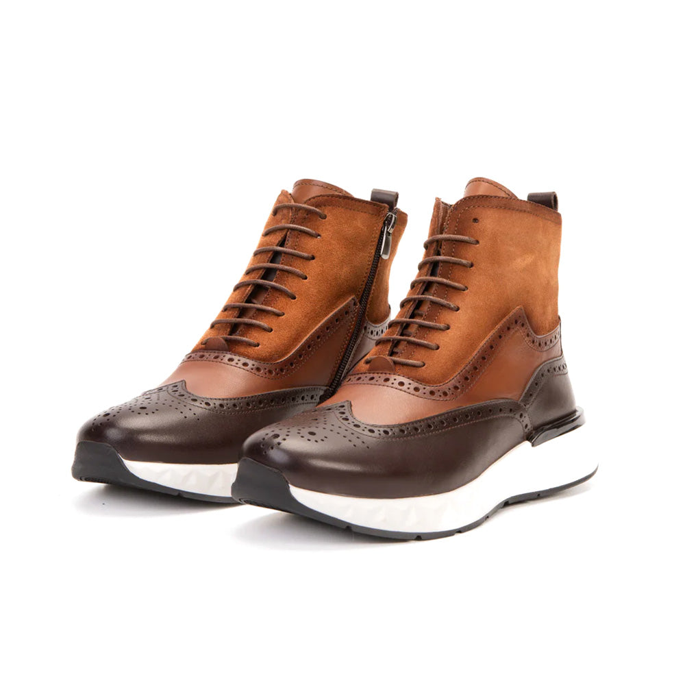 Vinci Leather The Regent Wingtip Boot Brown