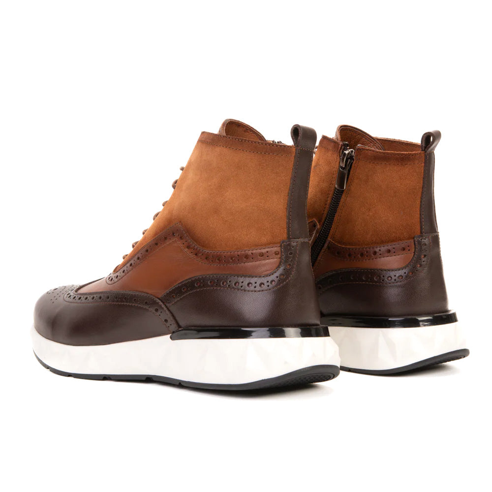 Vinci Leather The Regent Wingtip Boot Brown