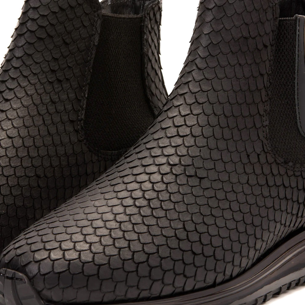 Vinci Leather The Panther Leather Chelsea Boot Black