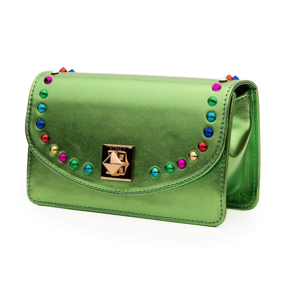 Vinci Leather The Caris Women's Leather Handbag Green