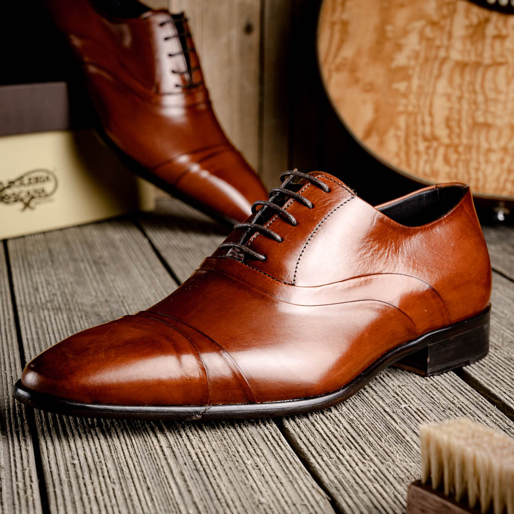 Calzoleria Toscana Cap Toe Oxfords Mahogany