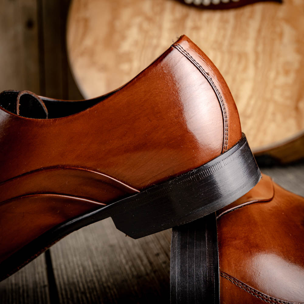 Calzoleria Toscana Z211 Parma Calfskin Cap Toe Oxfords Mahogany