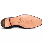Mauri 4323 Ostrich Leg Loafers White/Blue (Special Order)