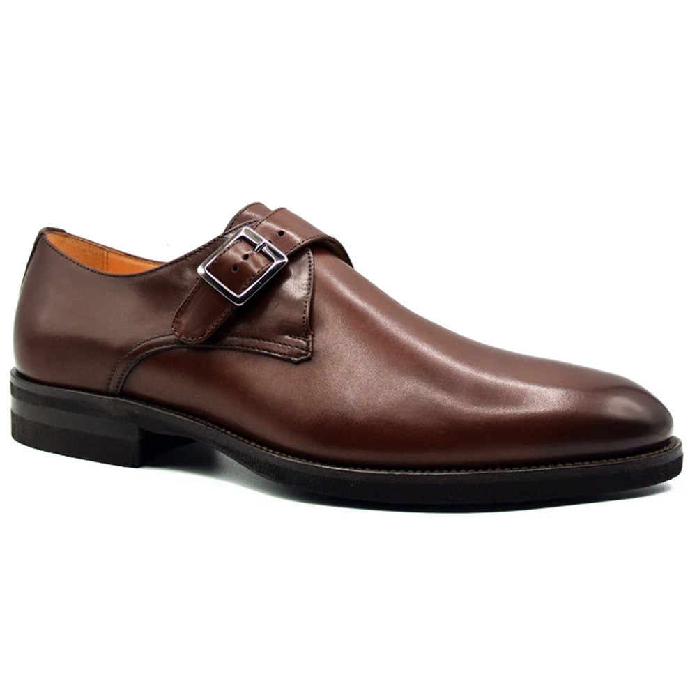 Zelli Roman Monk Strap Shoes Nicotine