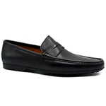 Zelli Alano Deerskin Driving Loafers Black